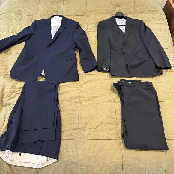 TWO Brooks Brothers Regent Explorer Suits 44L 36x34